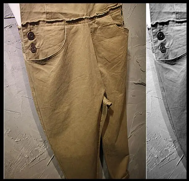 Мужской джинсовый комбинезон на бретелях спагетти с подтяжками|pants men summer|fashion pants