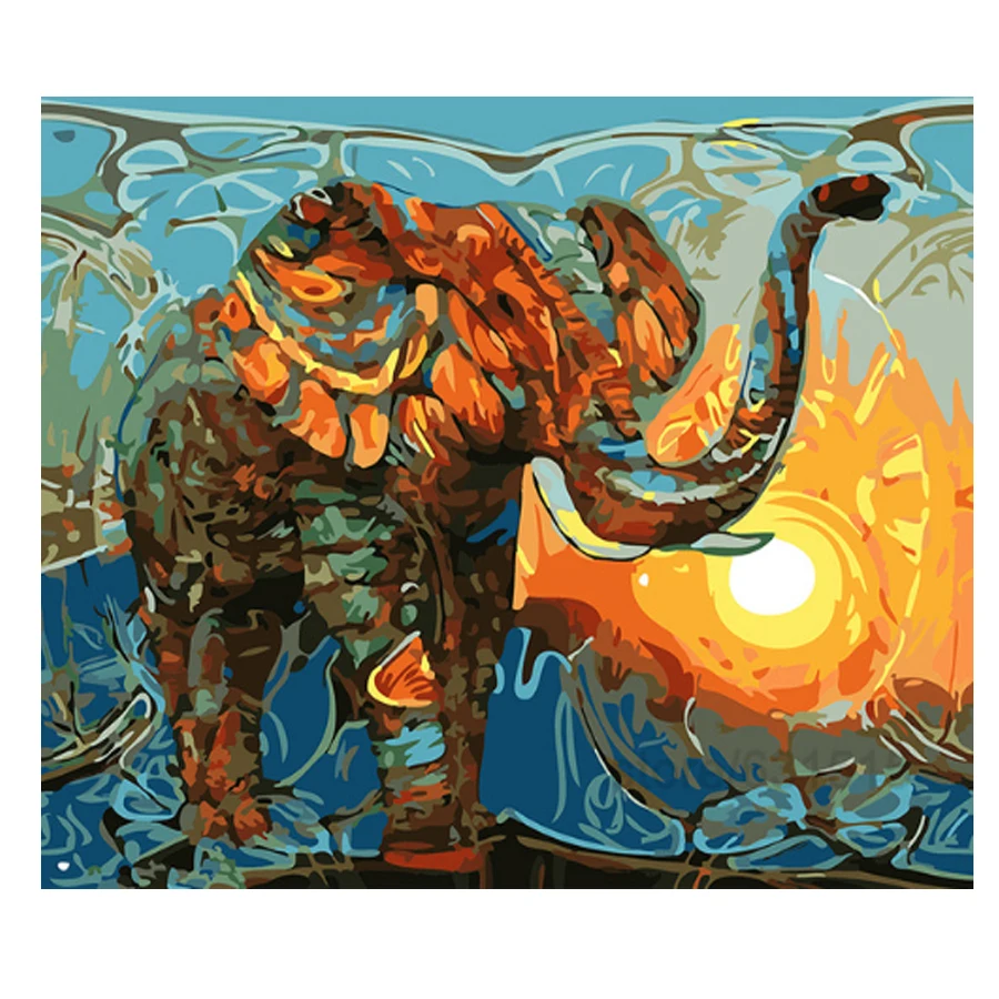 

Full square Diamond Painting Cross Stitch Abstract Elephant diy diamond Embroidery Crafts,Mosaic Pasted Picture home decoration