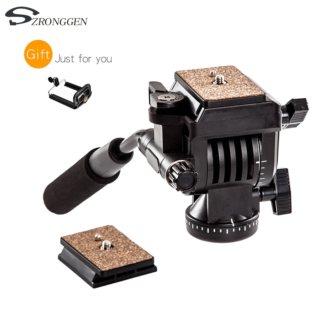 

YUNTENG YT-950 950 360 Degrees Hydraulic Pressure Fluid Drag Tripod Head For DSLR DV Video Camera Shooting Filming Slider Rail