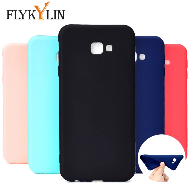 FLYKYLIN Silicone Case For Samsung Galaxy J6 2018 Candy Color Soft TPU Cover on J4 Plus J6Plus EU Coque |