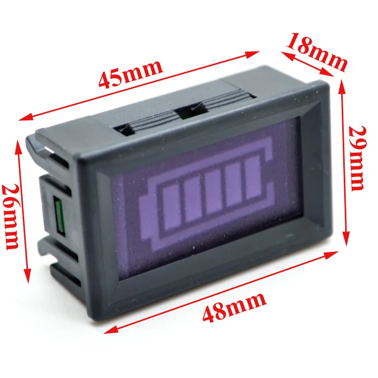 12V высокоэкологичным кислота Батарея Электрический Мощность Дисплей тестер начнет мигать зуммер звуковой сигнал 12000716