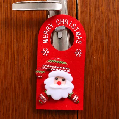 

New Christmas Door Hanging Pendant Ornament Christmas Decorations for Home Hotel Door Xmas Gift Natal Noel New Year Decoration