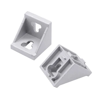 

HOTSale 10pcs 4545 corner fitting angle aluminum L type connector bracket fastener match use 4545 industrial aluminum profile