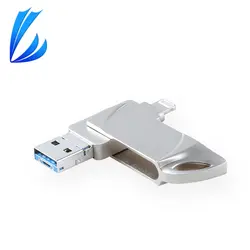 LL trader 64 GB USB флэш-накопитель USB ключа 128g металла Флешка-ручка Flash Drive 32G для iPhone, Android iOS OTG памяти для хранения диска