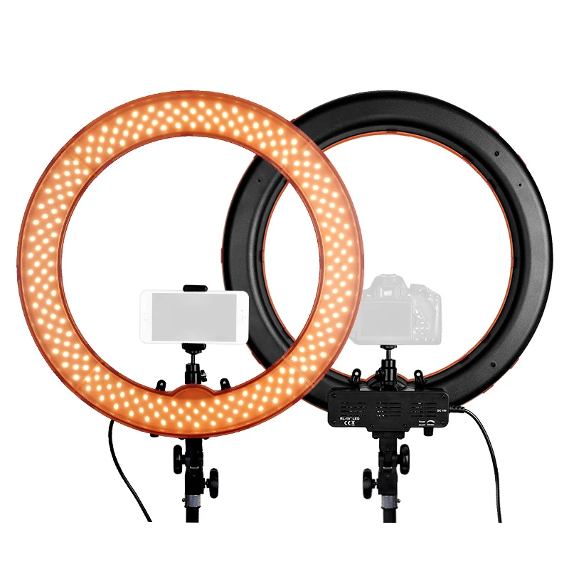 Travor Studio Dimmable 18" 55W 5500K LED Camera Mirror Video Ring Light Kit with 2M Stand Color Filer and Carry Bag for Makeup Travor Studio Dimmable 18" 55W 5500K LED Camera Mirror Video Ring Light Kit with 2M Stand Color Filer and Carry Bag for Makeup