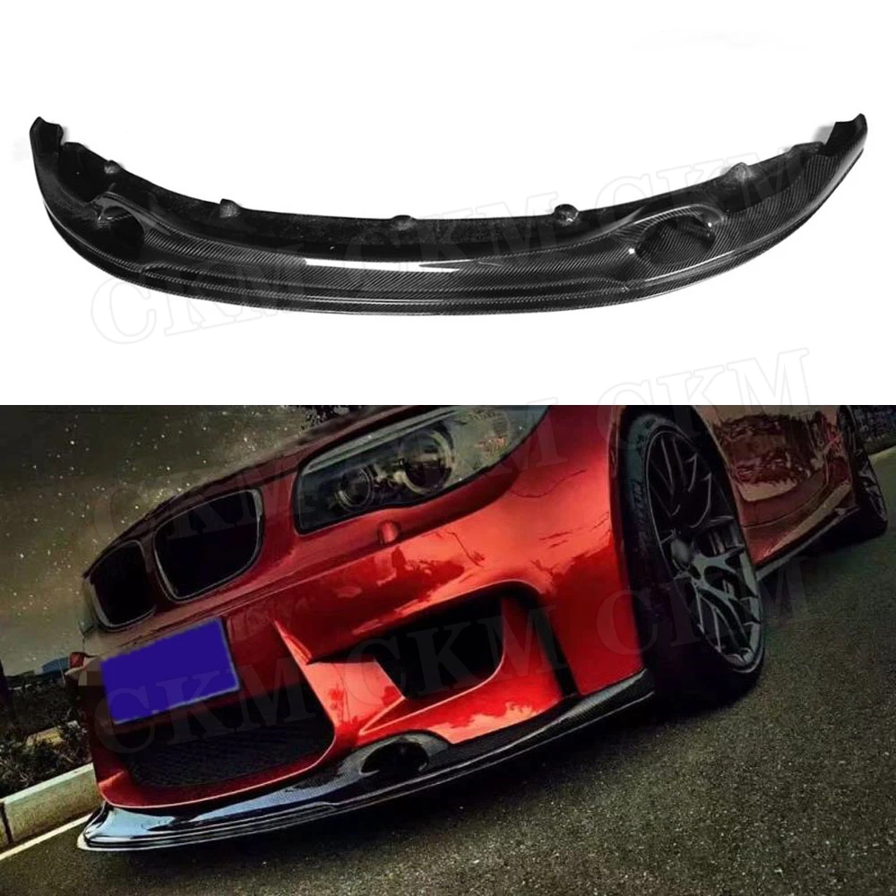 

Carbon Fiber Front Bumper Lip Spoiler Aprons Splitters Chin For BMW 1 Series E82 1M Coupe 2-Door 2011 FRP Bumper