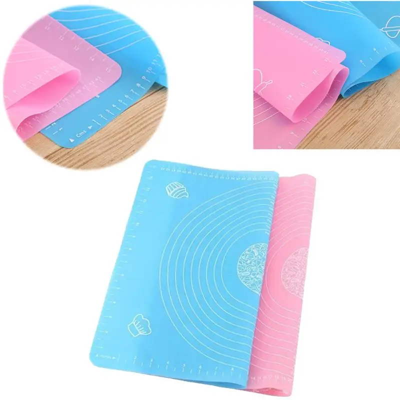 50 x 40cm Large Silicone Pastry Rolling Baking Mat with Measurements