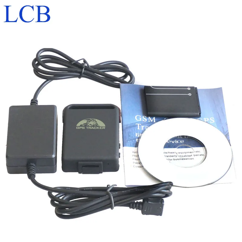Brand Coban GPS tracker TK102B 4 band gps tracker with 2 wires Car battery charger support