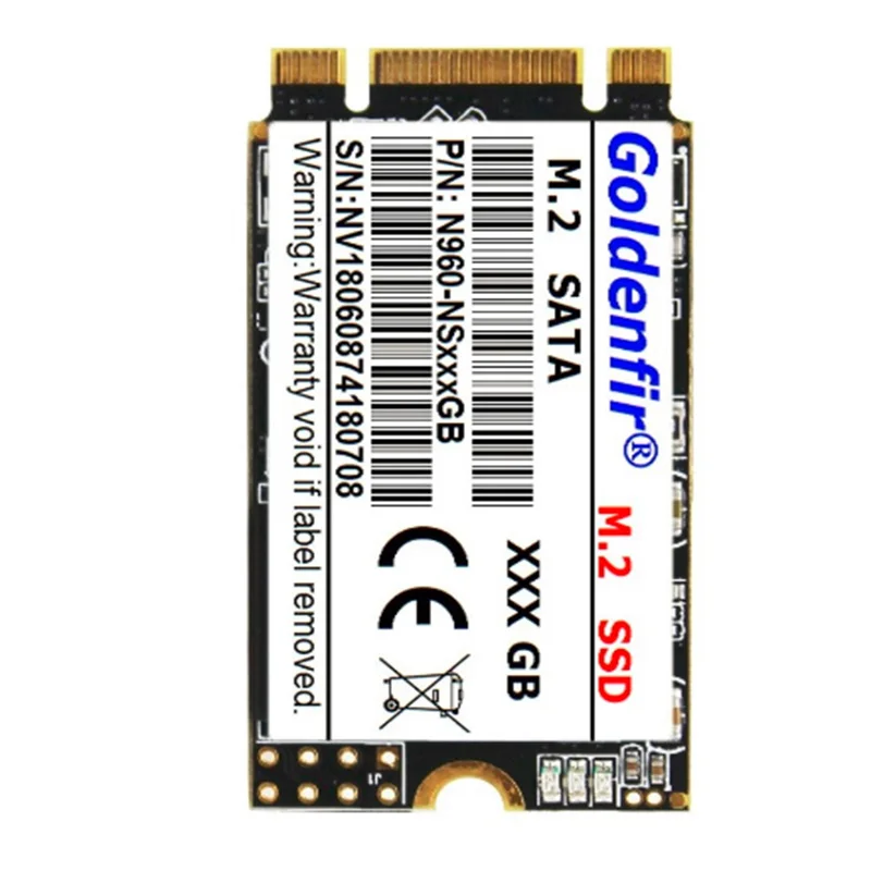 Твердотельный накопитель Goldenfir M.2 SSD 2242 M2 60 Гб/64 Гб/120 ГБ/128 ГБ/240 ГБ/256 ГБ/360 гб/480 ГБ/512