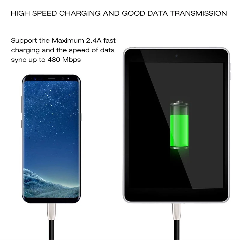 Suntaiho USB نوع C كابل سريع شحن كابل بيانات نوع-C الهاتف المحمول كابل ل Xiaomi سامسونج s8 OnePlus 2 نيكزس 6 P USB C