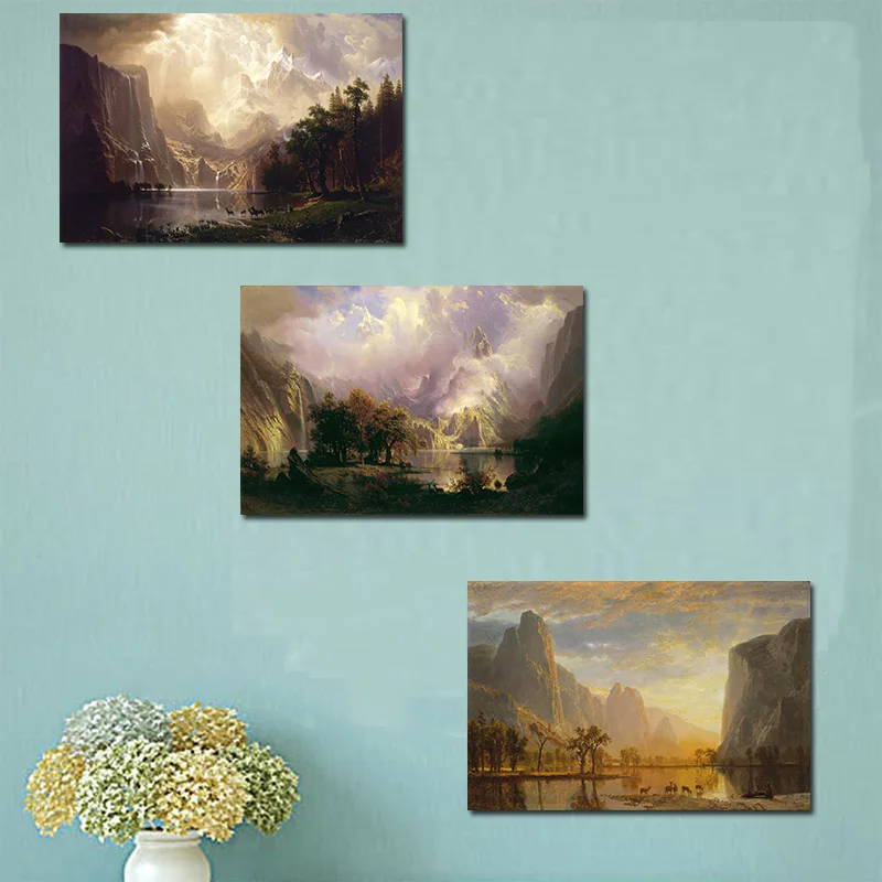 

Sunrise Cloud Landscape Deer Abstract Canvas Painting Poster Print Nordic Scandinavian Art Modern Wall Picture For Living Room