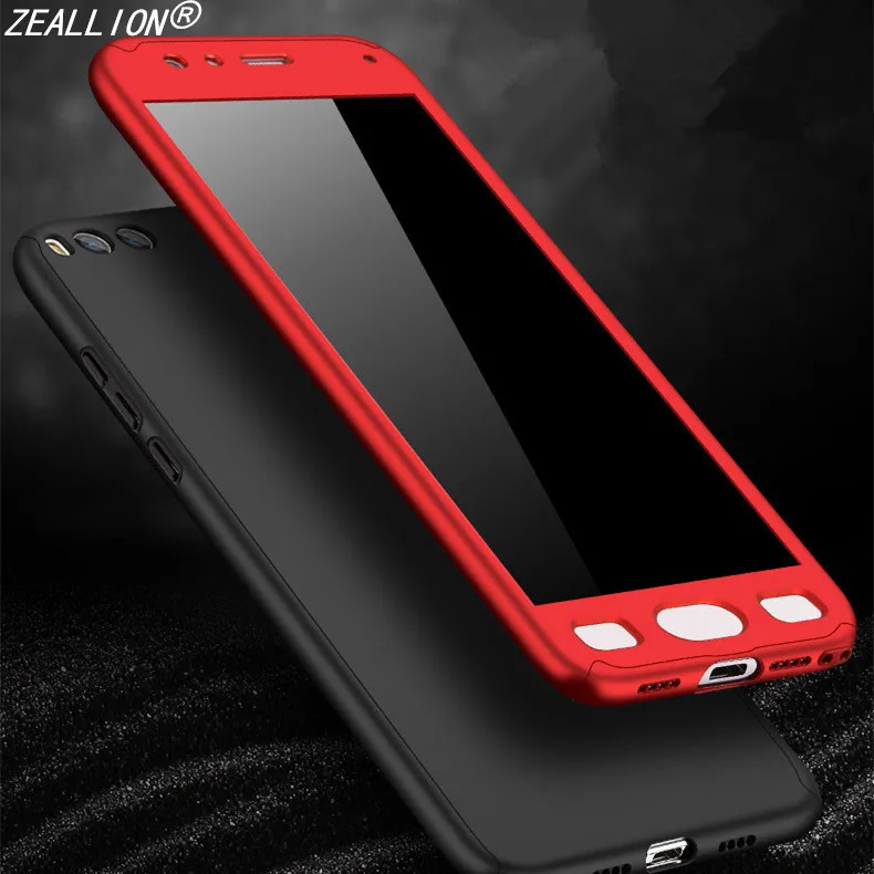 

ZEALLION For Xiaomi Mi5 5x 6 Max Mix 2s Note 3 Redmi Note 2 5 4X 5A Prime Hybrid 360 Degree Full Protective Hard PC Case Cover