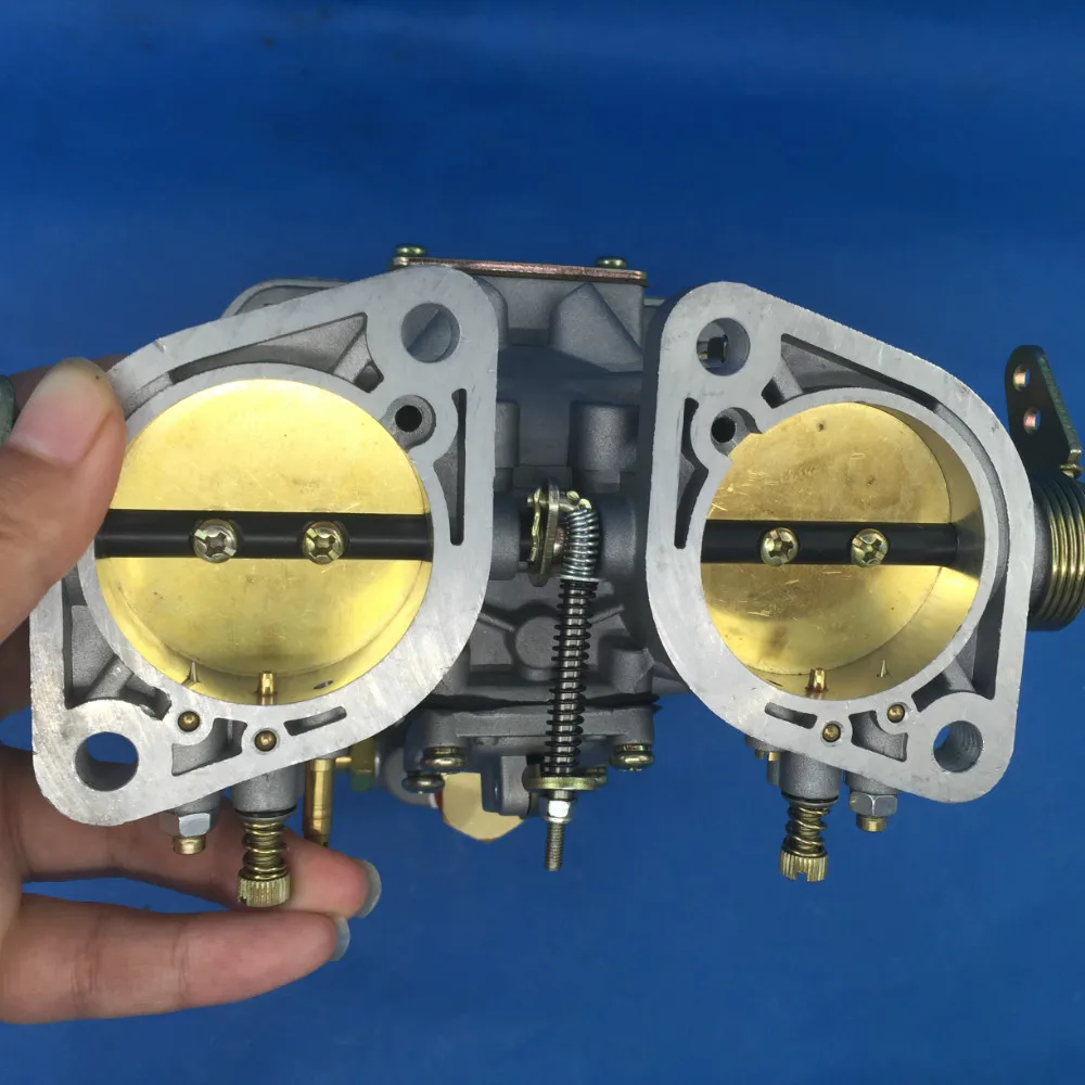 NEW 48 IDF 48IDF CARBURETTOR CARBY carburetor + air horns replacement for Solex Dellorto Weber EMPI CARBURETOR