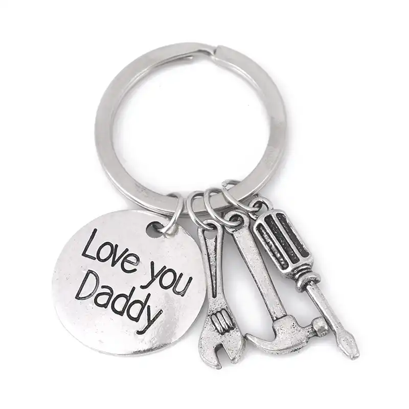love you daddy keyring