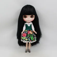 Заводская кукла blyth 230BL9601 с челкой/бахромой, черные волосы, нормальное тело, 1/6