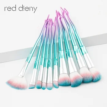 

Unquie pretty Leg Makeup Brushes Set Cosmetic Foundation Powder Blush Eye Shadow Concealer Blending Mermaid Brush Beauty Tools