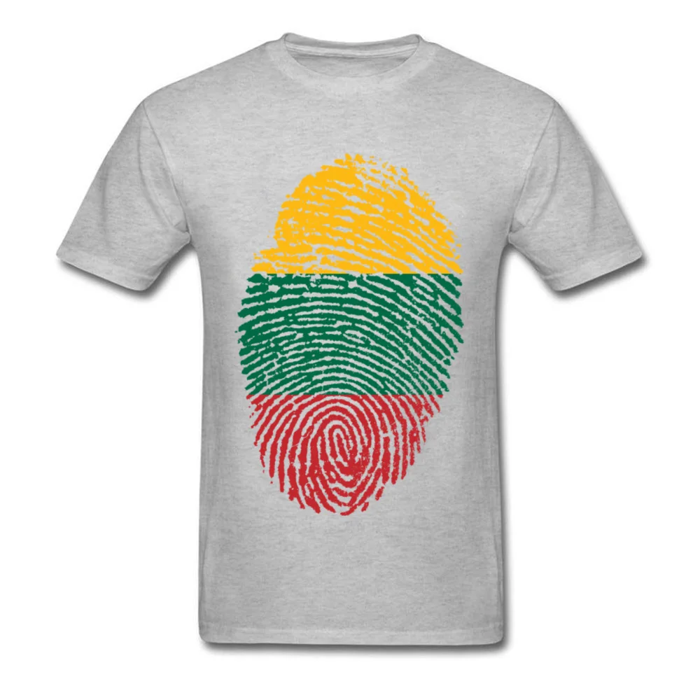 Lithuania Flag Fingerprint_grey