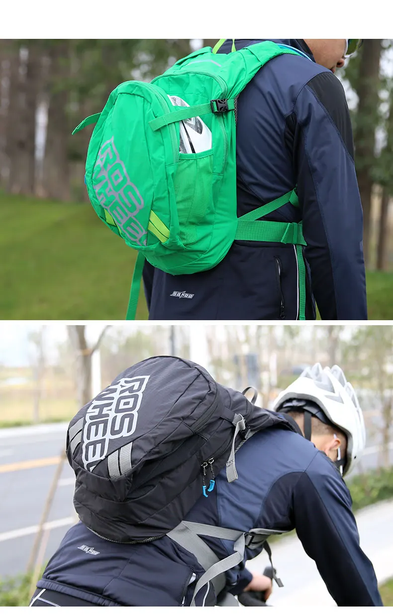 ROSWHEEL велосипедный 8L рюкзак с 2L нетоксичный светильник для мочевого пузыря вес дышащая сумка спортивный рюкзак для бега 151367
