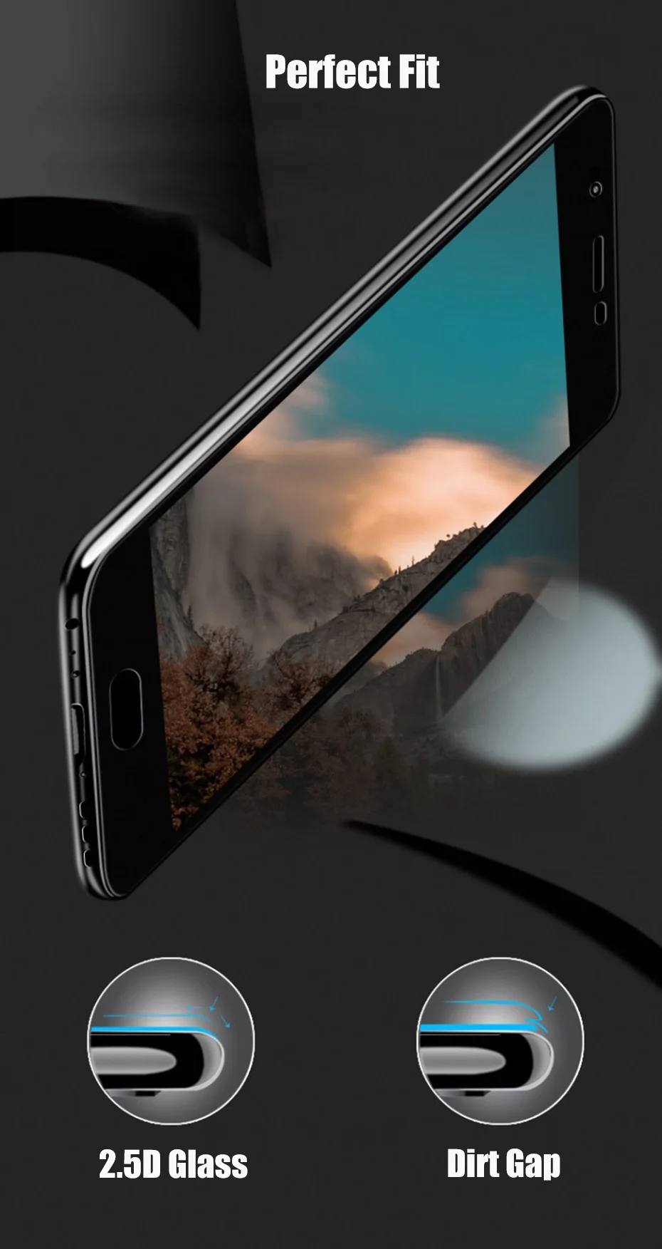 COQUEN For Samsung A5 2017 A7 Glass Screen Protector Full Cover Tempered Glass For Samsung Galaxy A6 A8 Plus 2018 2017 A3 2016 (8)