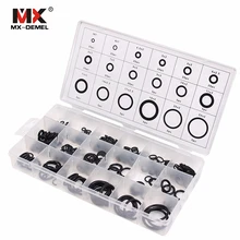MX-DEMEL 225 шт комплект кондиционера HNBR уплотнительные кольца Нитриловая Резина Авто Инструменты для ремонта кондиционер кольцо хладагента
