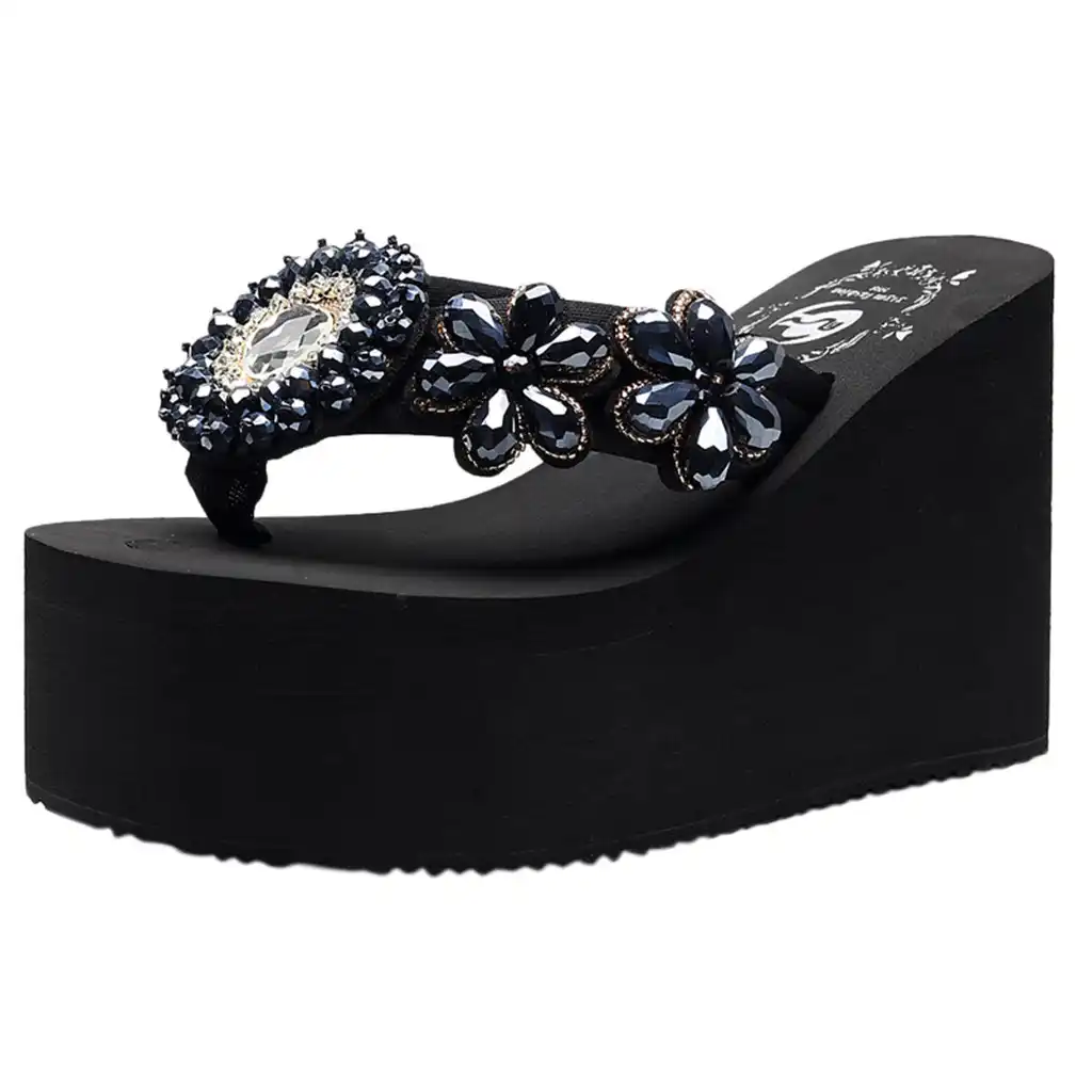 thick sole flip flops womens