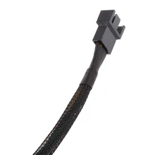 30 см 4-контактный PWM кабель-удлинитель для мужчин и женщин с черными рукавами в оплетке