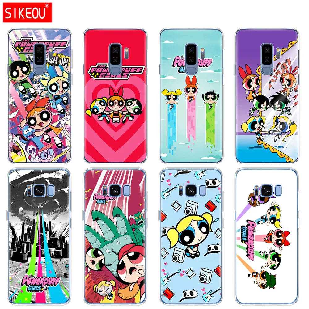 

silicone case for Samsung Galaxy S9 S8 S7 S6 edge S5 S4 S3 PLUS phone cover The Powerpuff Girls