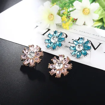 

12pair/lots new style splash stud fashion accessories color earrings goddess temperament earrings wholesale