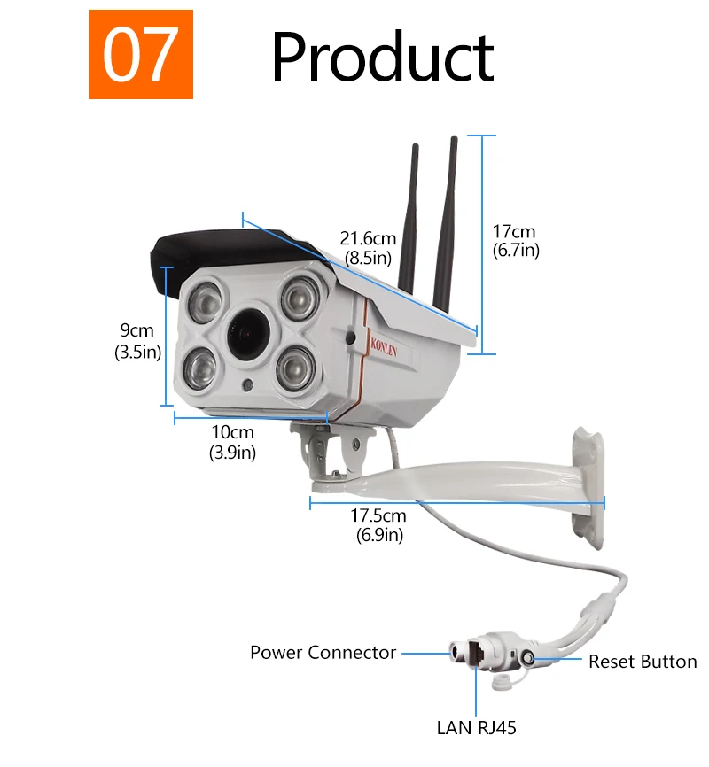 Outdoor Waterproof IP camera Zoom 10