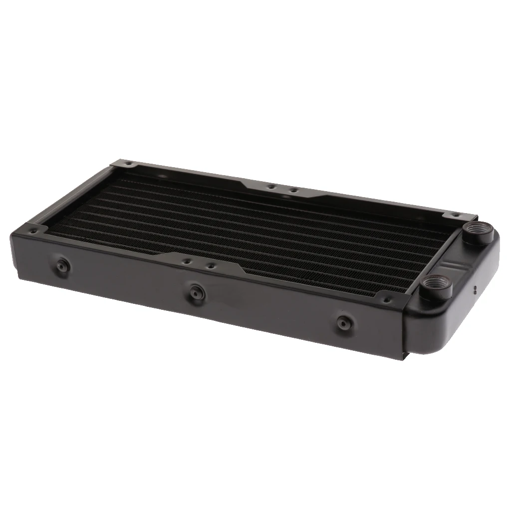 240mm 10Pipe Computer Radiator Water Cooler for CPU Heatsink Aluminum Screw Fans & Cooling 