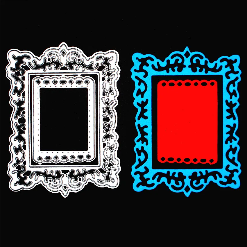 

NEW Rectangle photo frame dies metal embossing cutting dies for scrapbooking album paper card decoration diy craft dies cutters