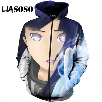 

LIASOSO 3D Print Women Men Naruto Hinata Hyuga Konan Sakura Haruno Hooded pullover Hoodies Sweatshirts Zipper Casual JacketX1134