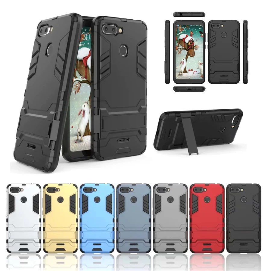 Shockproof Armor Case For Xiaomi Redmi Note 6 6A 5 5A 4A 4X 3 S2 Y2 Plus Pro Hard PC With Silicone Phone Cover |