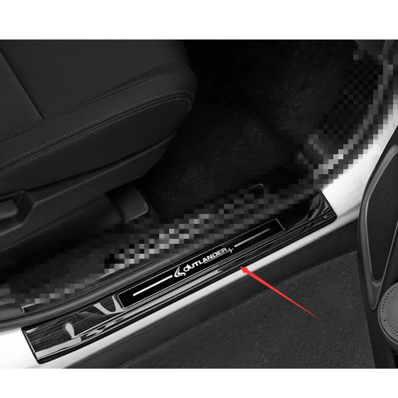 4 шт. защитные накладки на пороги из нержавеющей стали для Mitsubishi Outlander 2013
