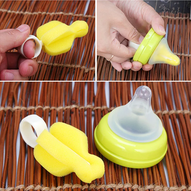 

5Pcs Baby Nipple Sponge Brush Teat Teapot Nozzle Spout Clean Tube Cleaning New