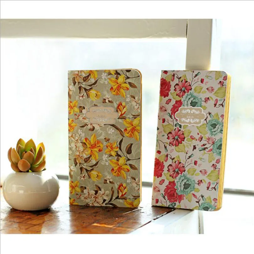 24pcs/lot Vintage Kraft Paper notebook / The age like flowers / Lovely