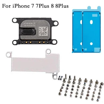 

4pcs/set Earpiece Ear Speaker for iPhone 7 7plus 8 8 plus with Earpiece Metal Bracket and Screen Adhesive with full set screws