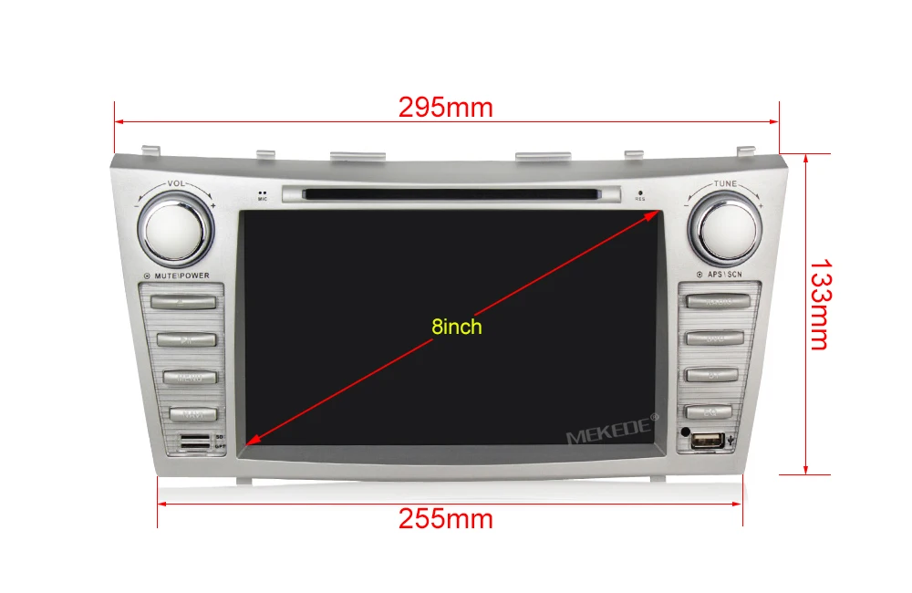 Cheap 2 DIN 8" Android 8.0 Car dvd player radio audio For Toyota Camry 2007 2008 2009 2010 With BT WIFI RDS dvd multimedia GPS Navi 8
