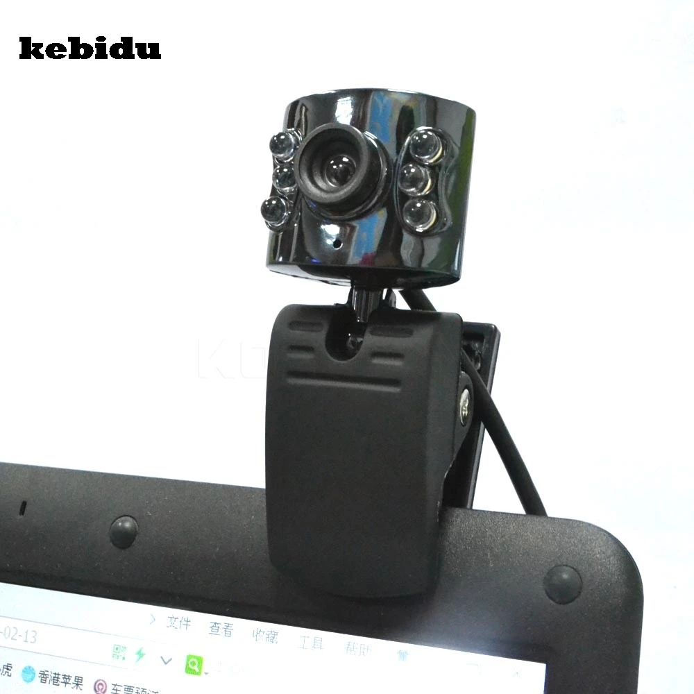 kebidu 30.0 Mega Pixel USB 2.0 Camera Webcam 6 Led Light