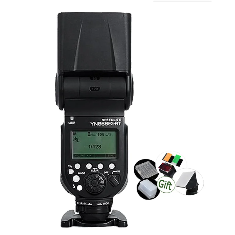 

YONGNUO Speedlite YN968EX-RT with LED Light GN60 TTL HSS 1/8000s Flash Light for Dslr Camera Canon 600EX-RT ST-E3-RT YN600EX-RT