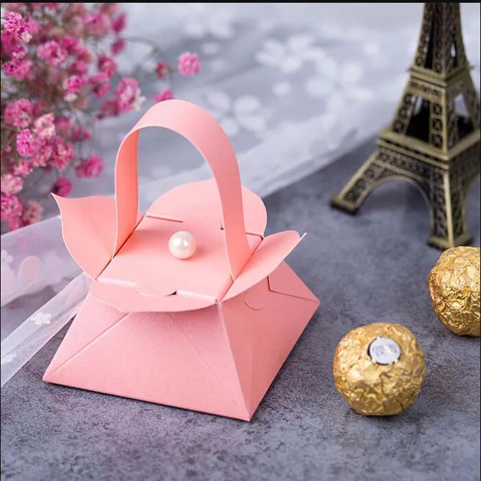 100 шт./50 шт. маленький цветок корзина коробка конфет Baby Shower подарок на день