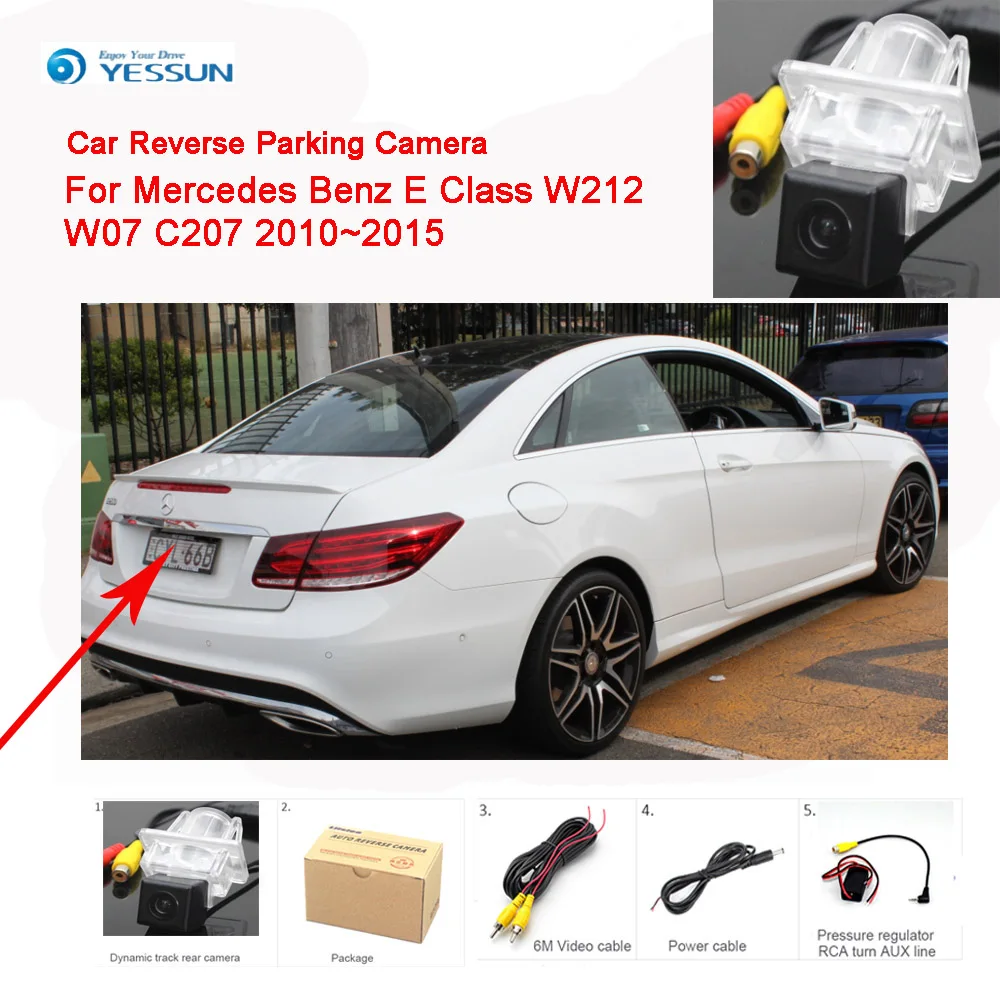 YESSUN для Mercedes Benz E Class W212 W07 C207 2010~ автомобиля зеркало заднего вида резервного копирования парковки задним ходом Камера, камера ночного видения с компьютерным управленим