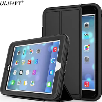 شراء ULIFART 20 قطعة/الوحدة الصلب قطعة لينة بولي TPU الهجين جراب كمبيوتر لوحي السيارات النوم/ويك 3 طبقات أقراص غطاء ذكي لباد Mini1/2/3 MINI4