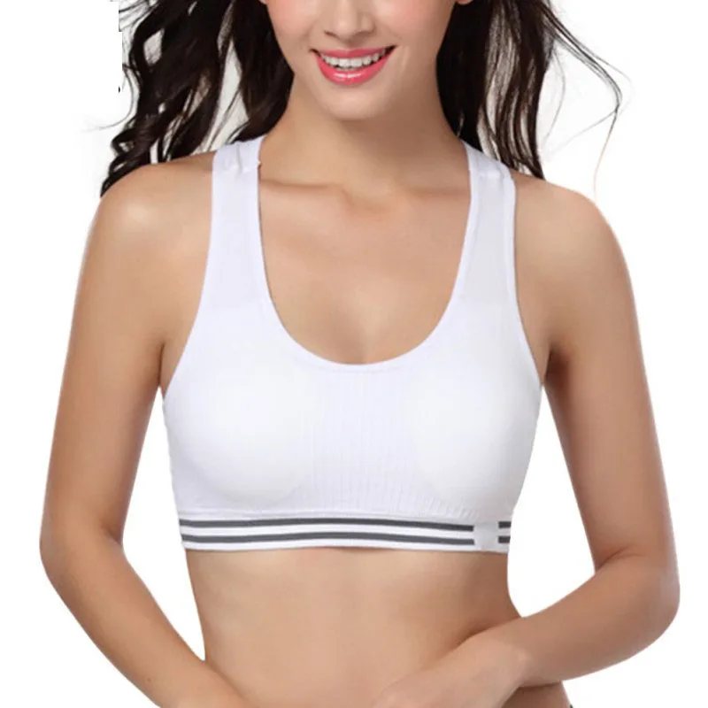 

Professional Women Bra Absorb Sweat Quick Drying Fitness Padded Bra Vest Gym Training Running Tank Top Vest Underwear