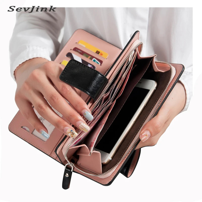 Hot Sales Female Wallets Zipper dollar price Leather wallet Men/Women...