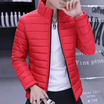 

Men's Winter Warm Parkas Jackets Mens New Fashion Casual Straight Large Size Solid Jackets High Quality Cotton Coat Jackets