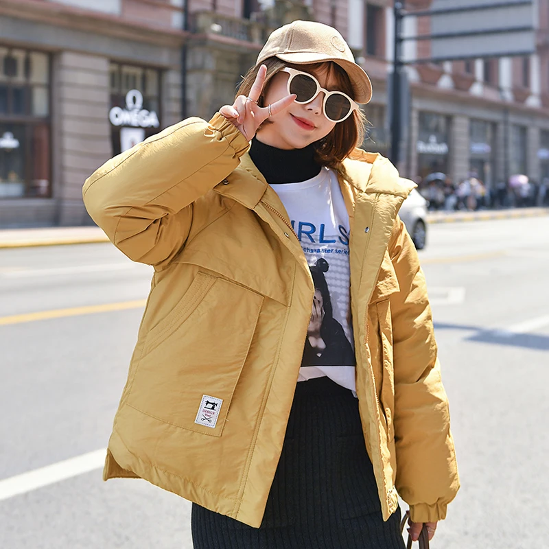 

2019 Hooded Women Winter Patch Designs Jacket Short Cotton Padded Womens Coat Autumn casaco feminino inverno Five Colors Parkas