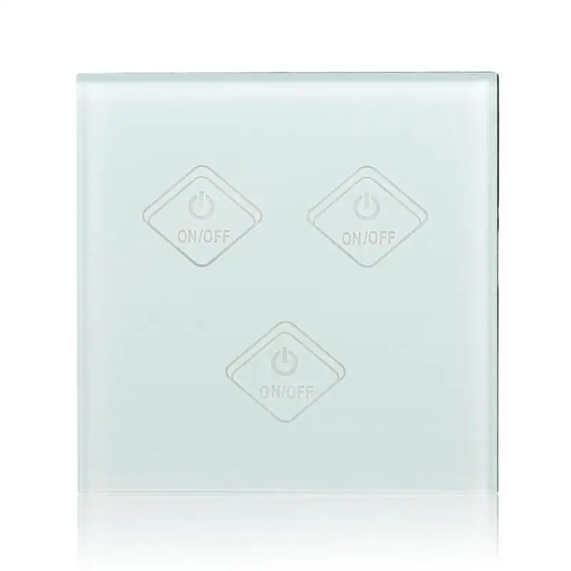 

LEMAIC UK 3 Way Wifi Wall Switch Wireless Remote Light Relay App Touch Control Wifi Smart Switch Work with Alexa New