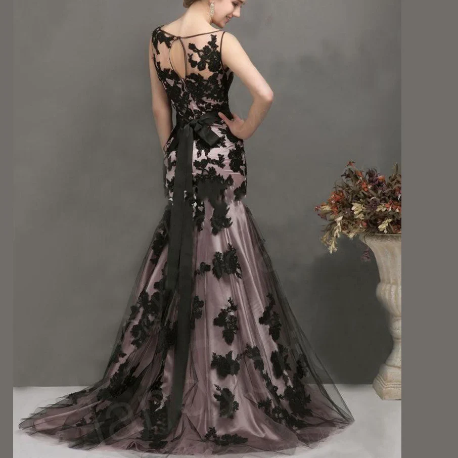 2014-new-arrival-black-applique-mermaid-illusion (1)