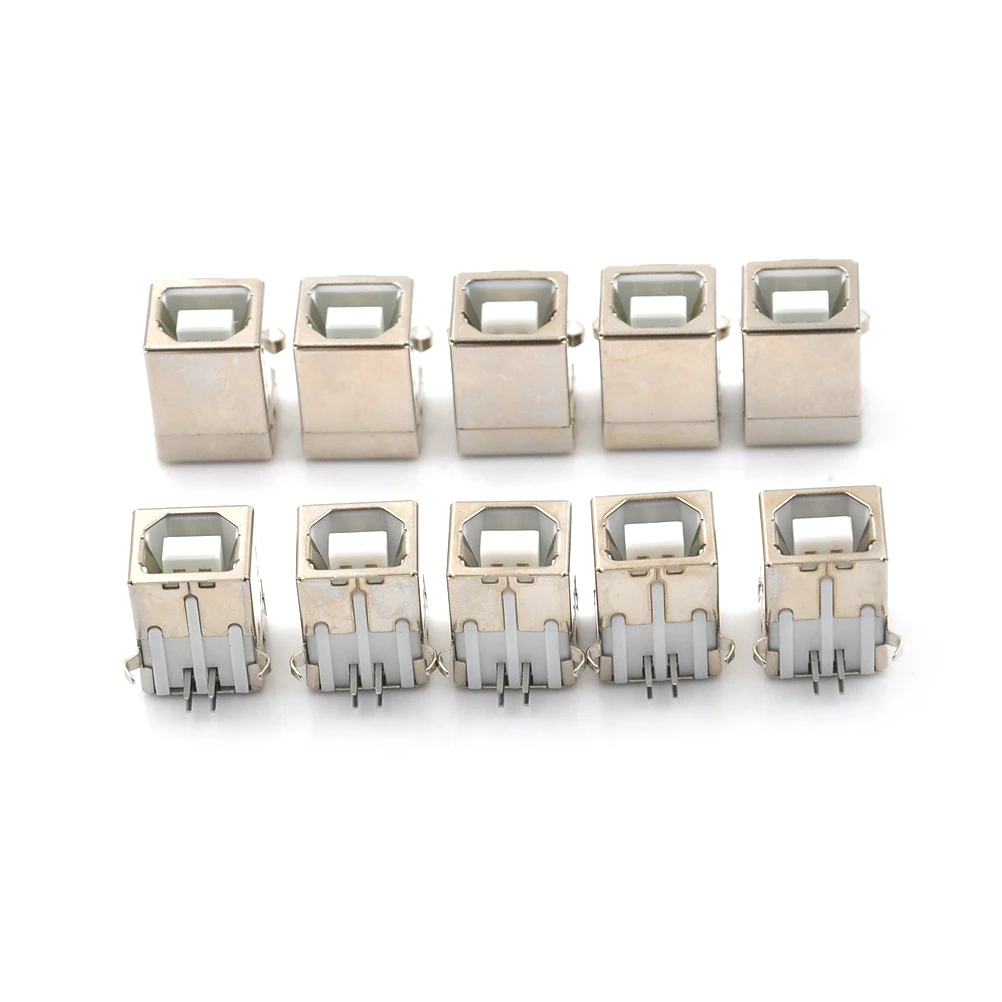 

10Pcs New Printer USB Interface BF90 Degree Type B USB Data Interface D Type Mouth USB Socket Shell Plating Is Not Easy To Rust